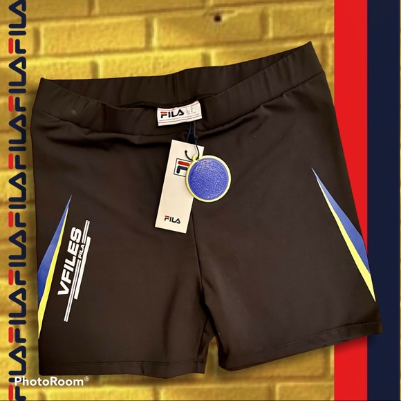 FILA x VFILES Brielle Bike Shorts, High Performance Cycling, Black, XL, RARE! - Picture 10 of 13